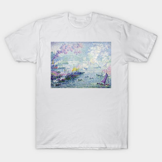 Paul Signac The Port of Rotterdam T-Shirt by pdpress